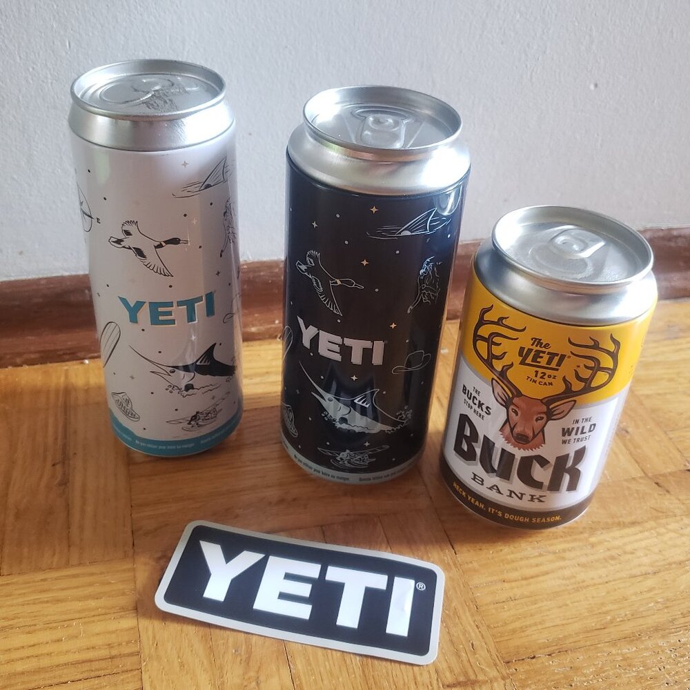 Lot of 3 Yeti Stash Cans - Limited Edition Buck Bank